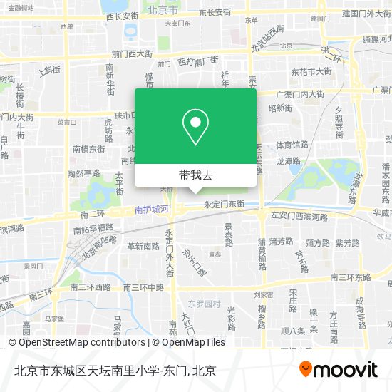 北京市东城区天坛南里小学-东门地图