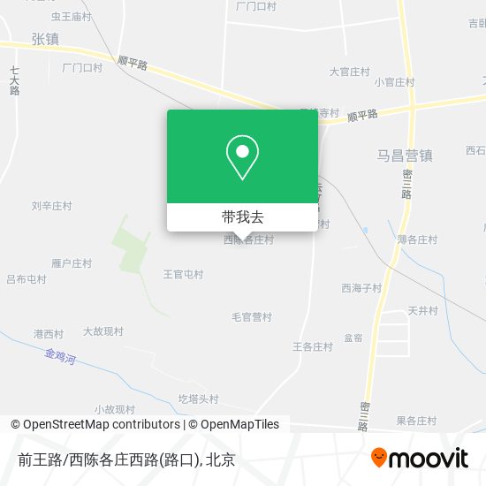 前王路/西陈各庄西路(路口)地图