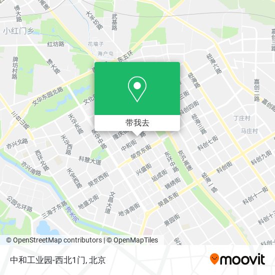 中和工业园-西北1门地图
