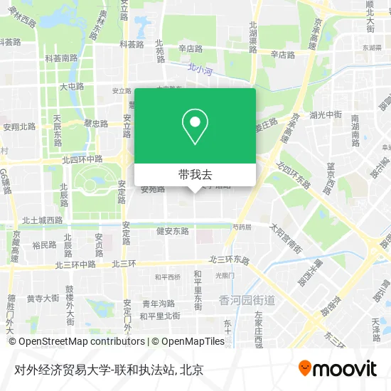 对外经济贸易大学-联和执法站地图