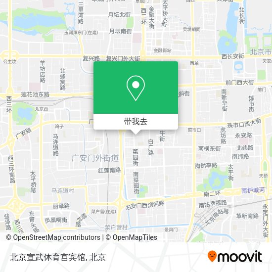 北京宣武体育宫宾馆地图