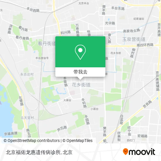 北京福佑龙惠遗传病诊所地图