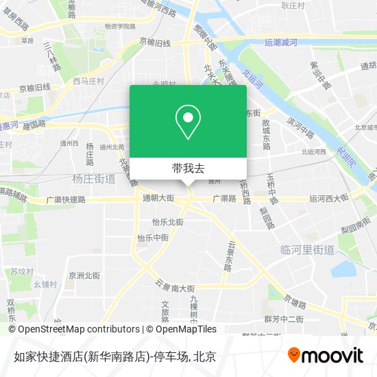 如家快捷酒店(新华南路店)-停车场地图