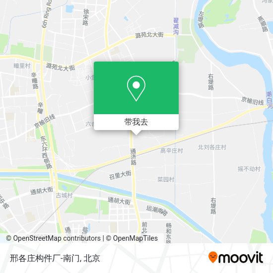 邢各庄构件厂-南门地图