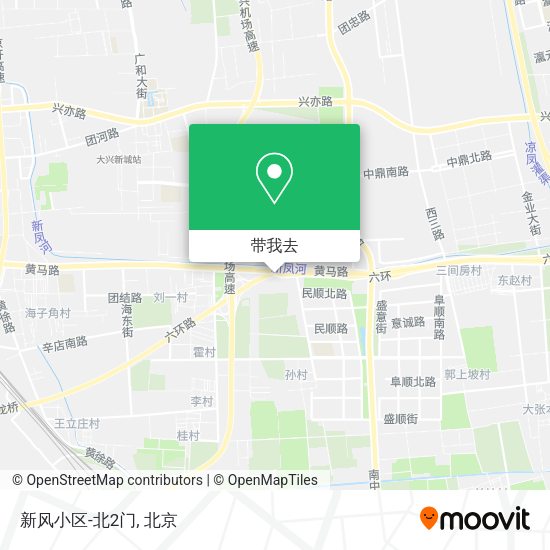 新风小区-北2门地图