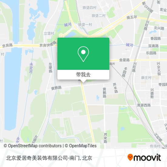 北京爱居奇美装饰有限公司-南门地图