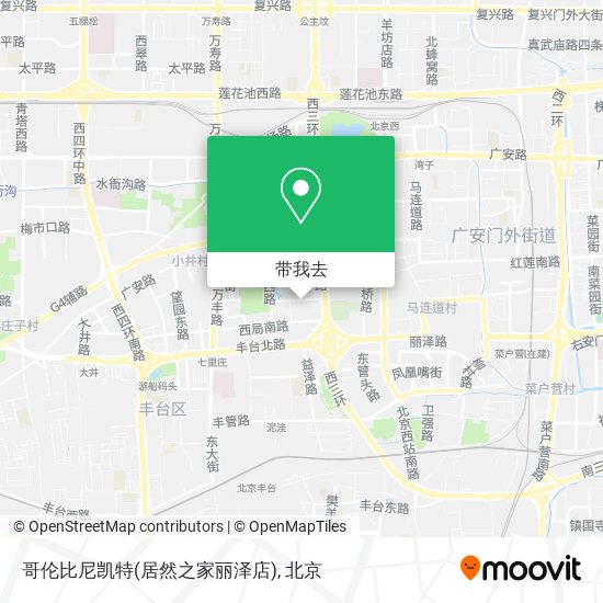 哥伦比尼凯特(居然之家丽泽店)地图