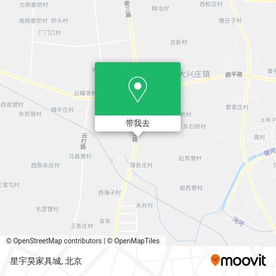 星宇昊家具城地图