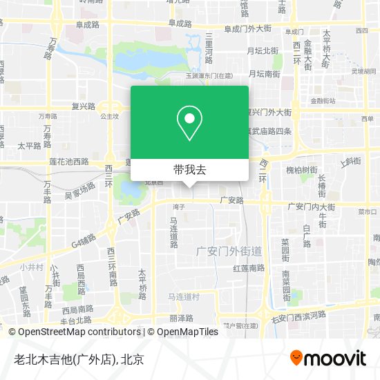 老北木吉他(广外店)地图