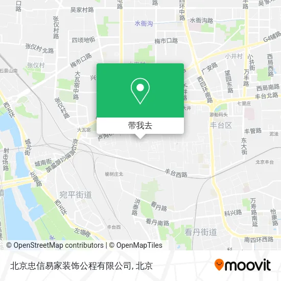 北京忠信易家装饰公程有限公司地图