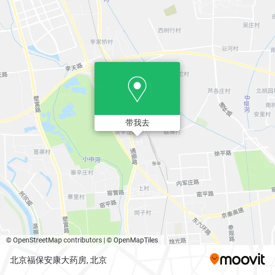 北京福保安康大药房地图