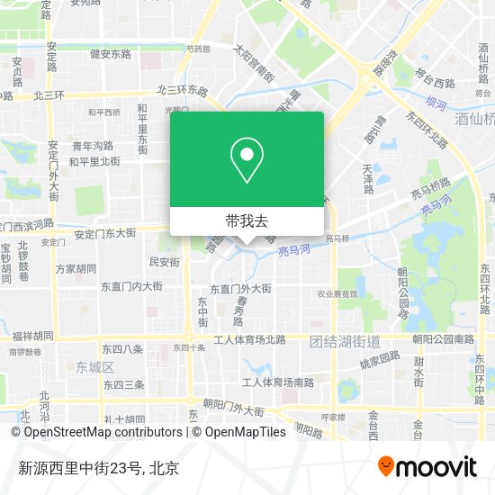 新源西里中街23号地图