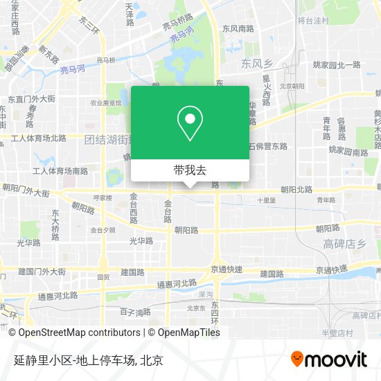 延静里小区-地上停车场地图