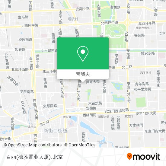 百丽(德胜置业大厦)地图