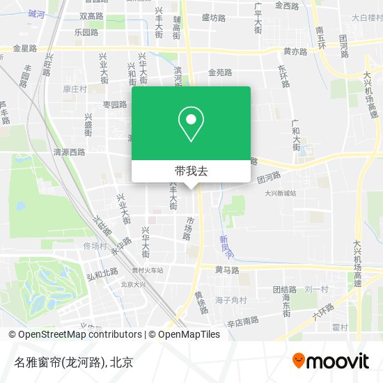 名雅窗帘(龙河路)地图