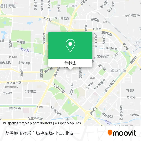 梦秀城市欢乐广场停车场-出口地图