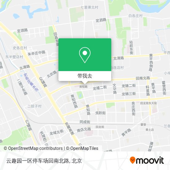 云趣园一区停车场回南北路地图