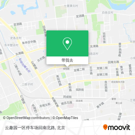 云趣园一区停车场回南北路地图