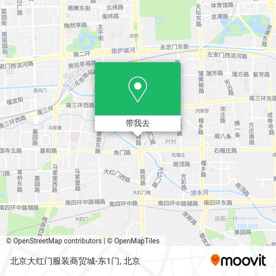 北京大红门服装商贸城-东1门地图