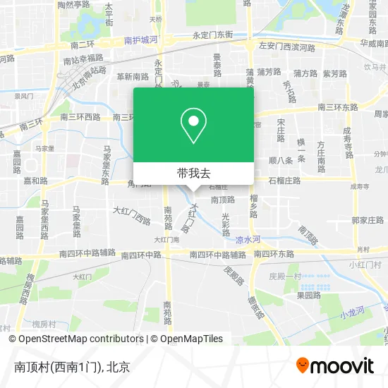 南顶村(西南1门)地图