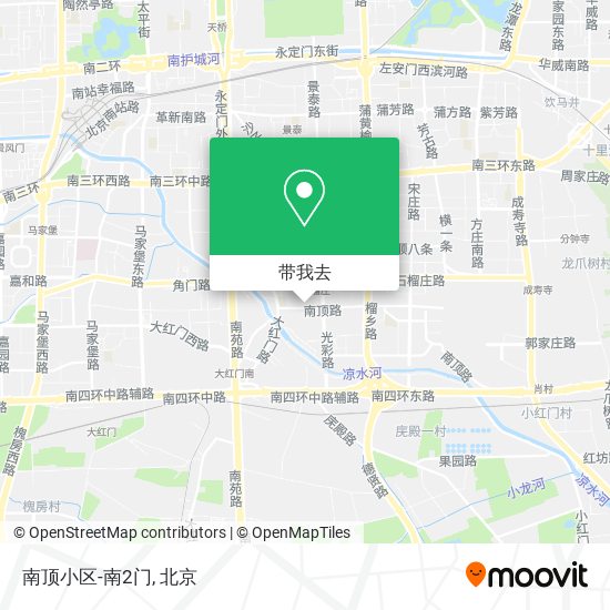南顶小区-南2门地图