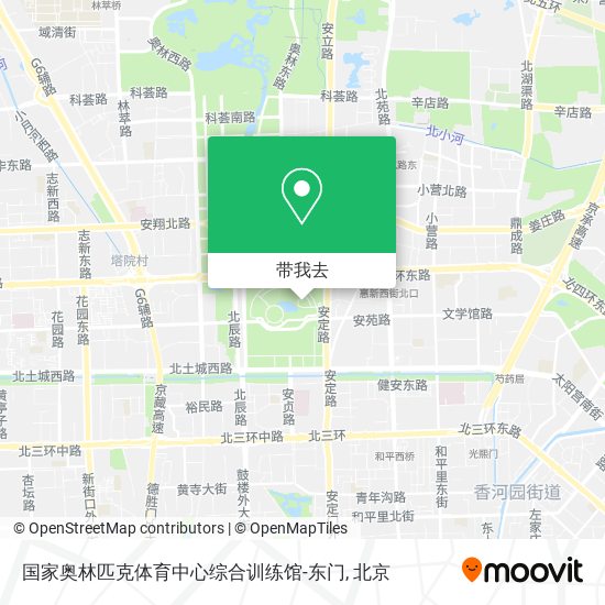 国家奥林匹克体育中心综合训练馆-东门地图