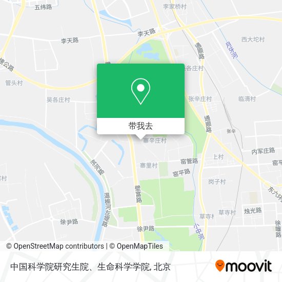 中国科学院研究生院、生命科学学院地图