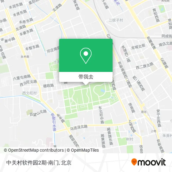 中关村软件园2期-南门地图