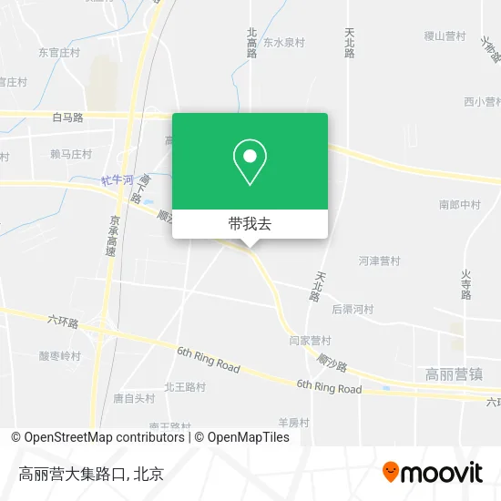 高丽营大集路口地图