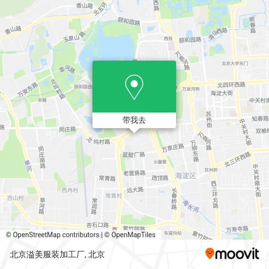 北京溢美服装加工厂地图