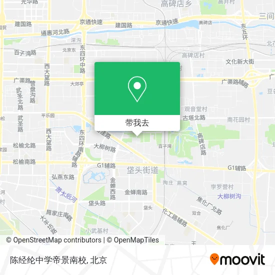 陈经纶中学帝景南校地图