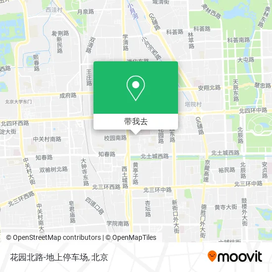 花园北路-地上停车场地图