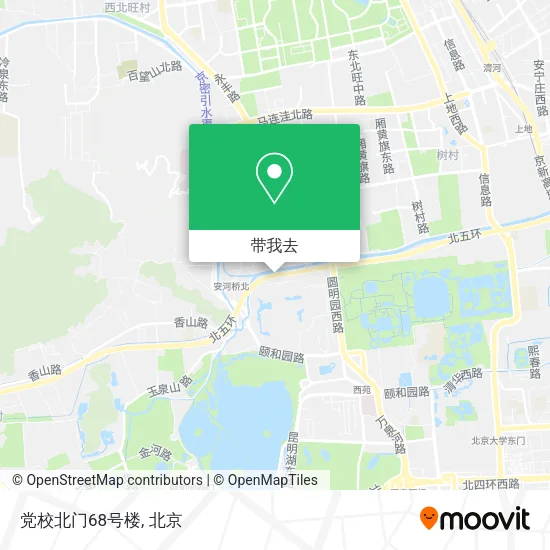 党校北门68号楼地图
