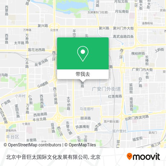 北京中音巨太国际文化发展有限公司地图