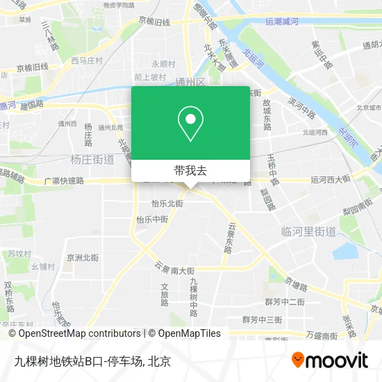 九棵树地铁站B口-停车场地图