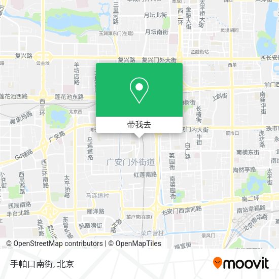 手帕口南街地图