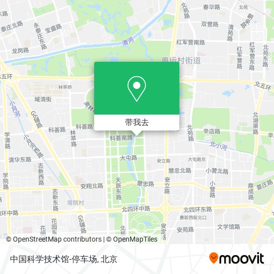 中国科学技术馆-停车场地图