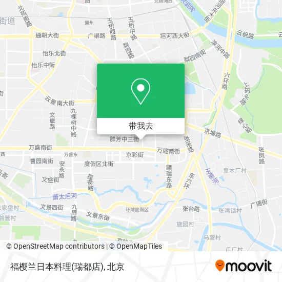 福樱兰日本料理(瑞都店)地图
