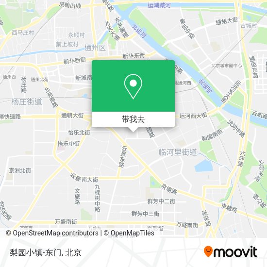 梨园小镇-东门地图