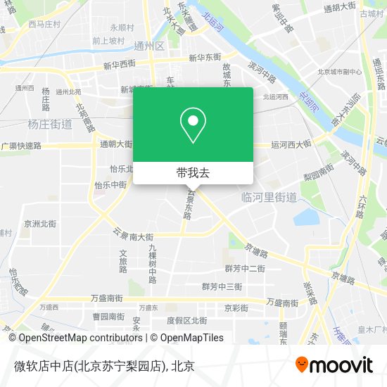微软店中店(北京苏宁梨园店)地图