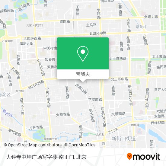大钟寺中坤广场写字楼-南正门地图
