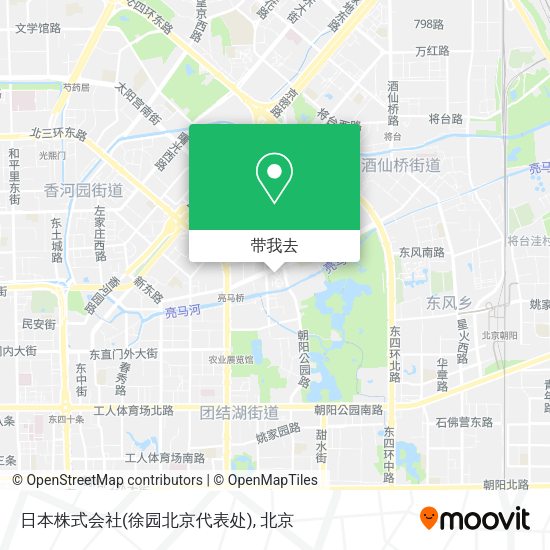 日本株式会社(徐园北京代表处)地图