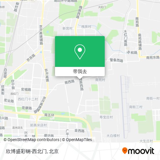 欣博盛彩钢-西北门地图