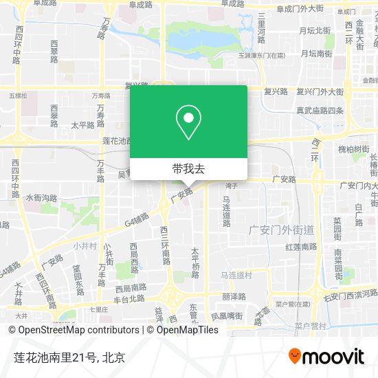 莲花池南里21号地图