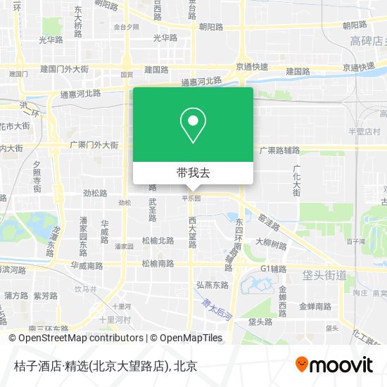 桔子酒店·精选(北京大望路店)地图