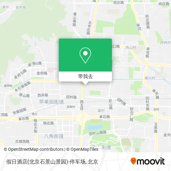 假日酒店(北京石景山景园)-停车场地图