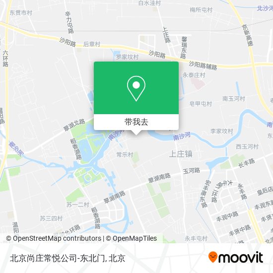 北京尚庄常悦公司-东北门地图