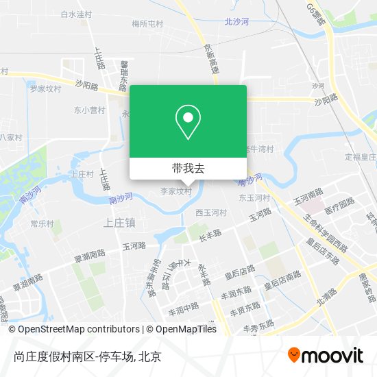 尚庄度假村南区-停车场地图