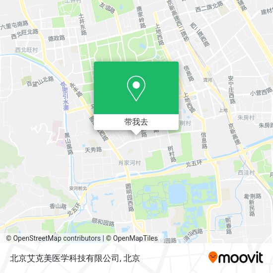 北京艾克美医学科技有限公司地图