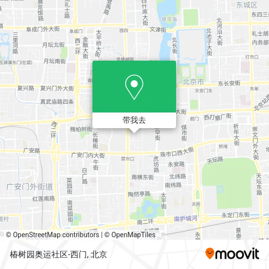 椿树园奥运社区-西门地图